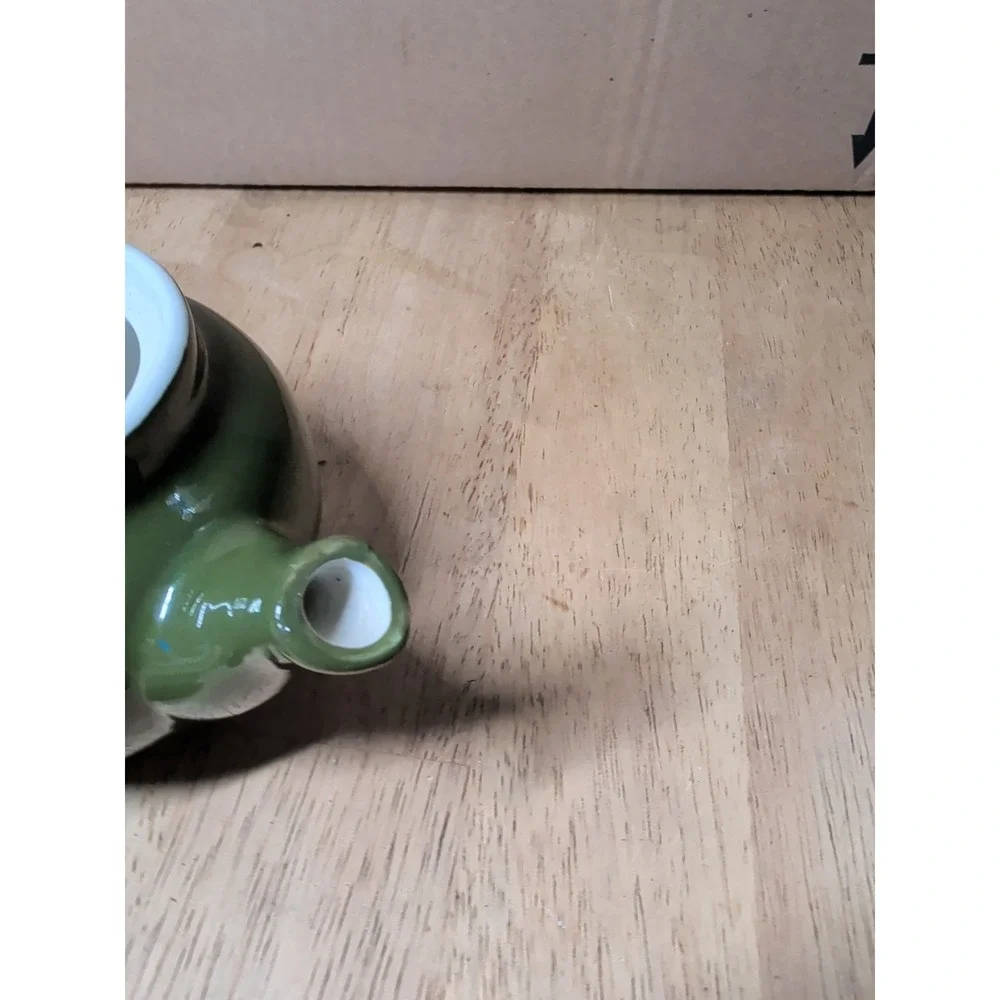 Hall‎ Small Single Serve Dark Green Teapot with Lid Made in USA 3.5